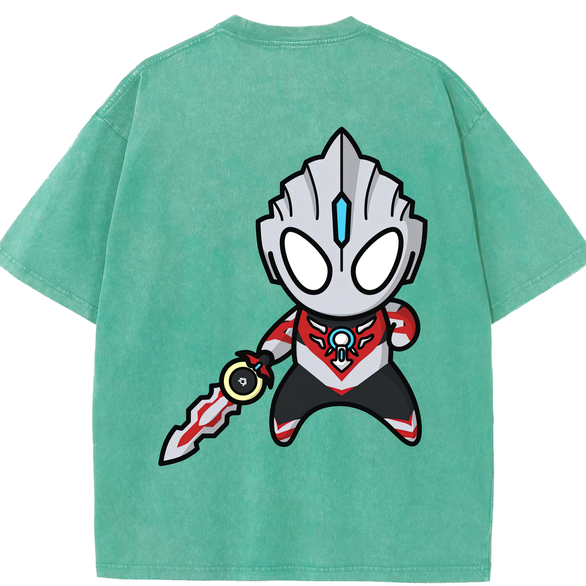 （画像用） ウルトラマン Ultraman 綿100% ヴィンテージ風 半袖Tシャツ（背面プリント）
